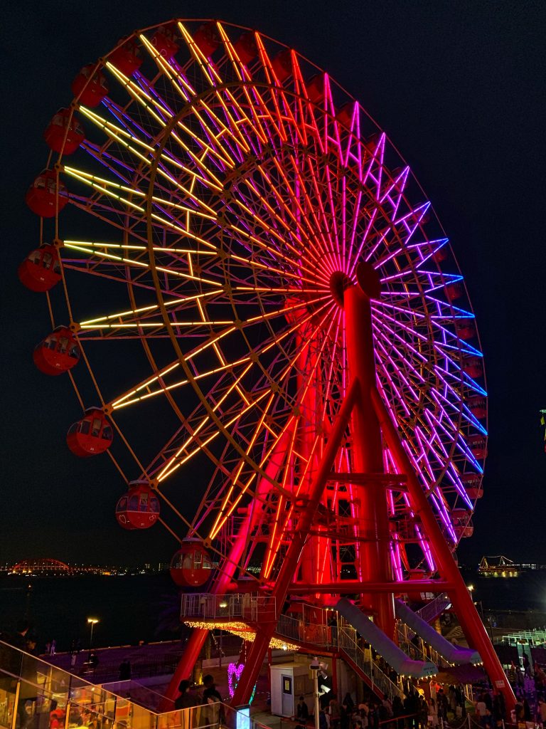 Brightly coloured Ferris Wheel