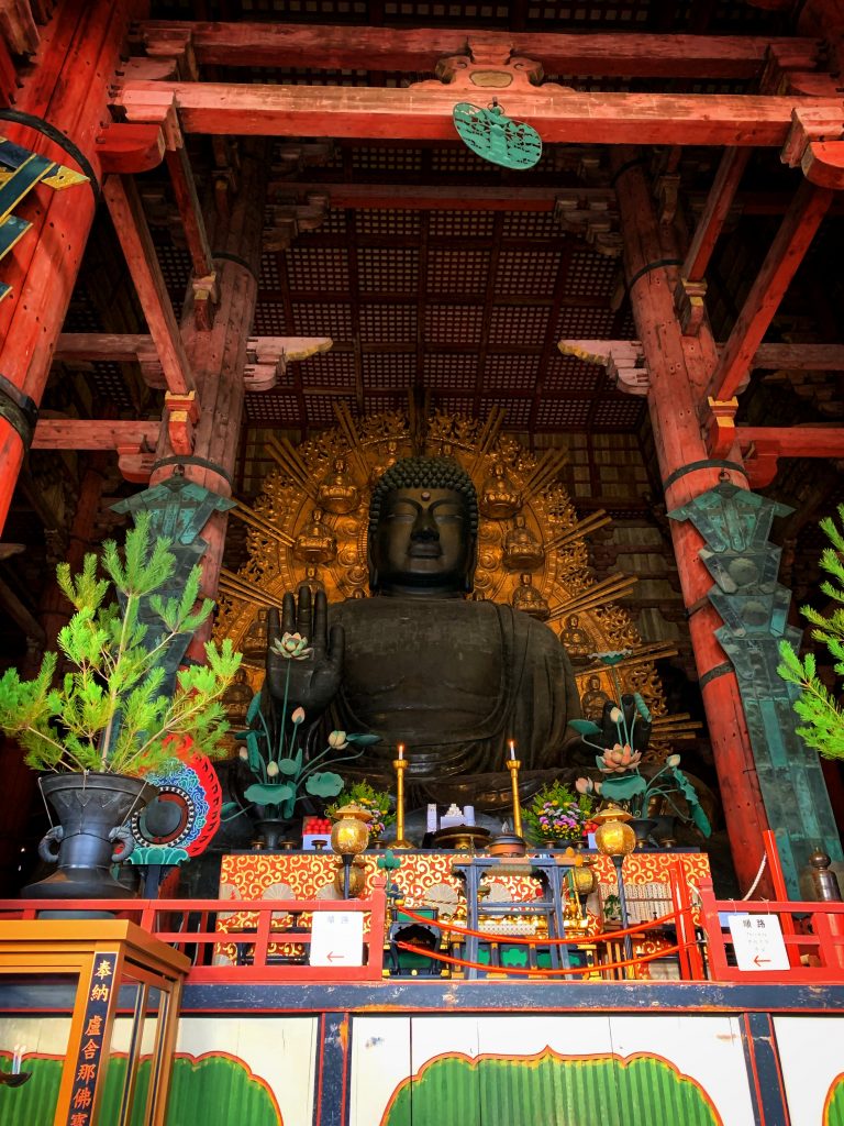 Todai-ji Temple’s huge Buddha statue