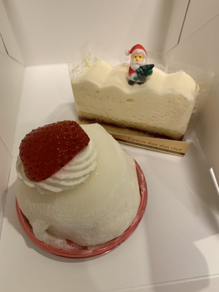 Two Christmas cakes